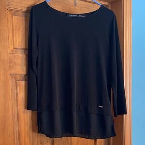 Ivanka Trump Black Long Sleeve Top